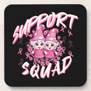 Dessous-de-verre Équipe de soutien Gnome Warrior Sensibilisation au