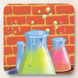 Dessous-de-verre Équipement en verre de dessin sur banc