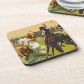 Dessous-de-verre Équitation occidentale sauvage de éclater de (Côté gauche)