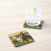 Dessous-de-verre Équitation occidentale sauvage de éclater de (Côté Droit)