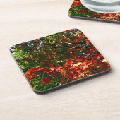 Dessous-de-verre Érable japonais, arbre d'automne feuilles (Côté gauche)