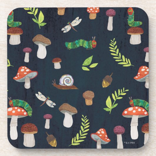 Dessous-de-verre Eric Carle | Motif Bugs et Champignons (Devant)