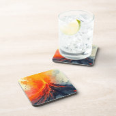 Dessous-de-verre Éruption volcanique : puissance brute (Côté Droit)