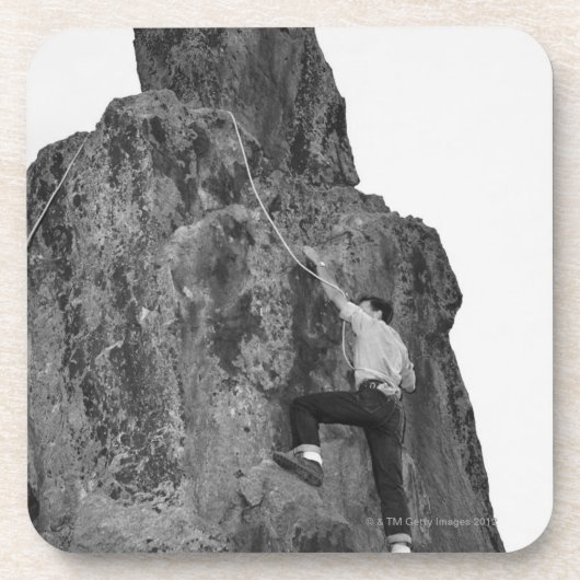 Dessous-de-verre Escalade de roche d'homme (Devant)