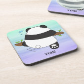 Dessous-de-verre Escalade Panda double face arrière (Côté gauche)