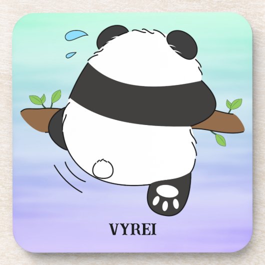 Dessous-de-verre Escalade Panda double face arrière (Devant)