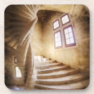 Dessous-de-verre Escalier en spirale beige, France