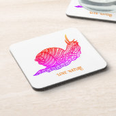 Dessous-de-verre Escargot dans le style graphique (Côté gauche)