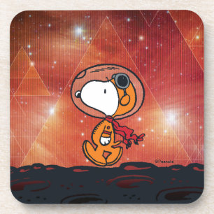 Dessous-de-verre ESPACE   Snoopy Geometry Moon Walk