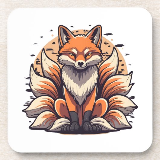 Dessous-de-verre Esprit de renard à 9 queues (Devant)