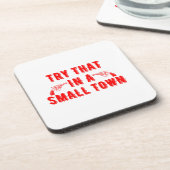 Dessous-de-verre Essayer Dans Une Petite Ville (Côté gauche)