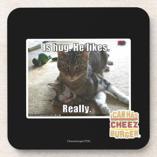 Dessous-de-verre Est l'étreinte. Il aime