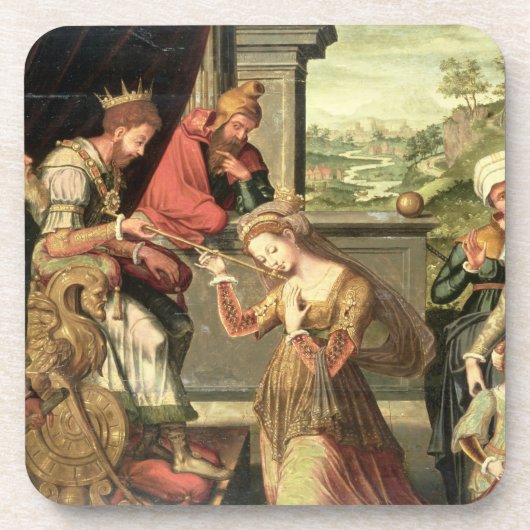 Dessous-de-verre Esther avant le Roi Ahasuerus avec Haman étant (Devant)