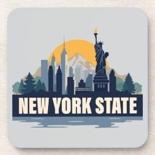 Dessous-de-verre État de New York, États-Unis d'Amérique