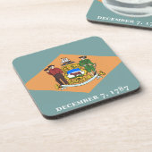 Dessous-de-verre État du drapeau du Delaware (Côté gauche)