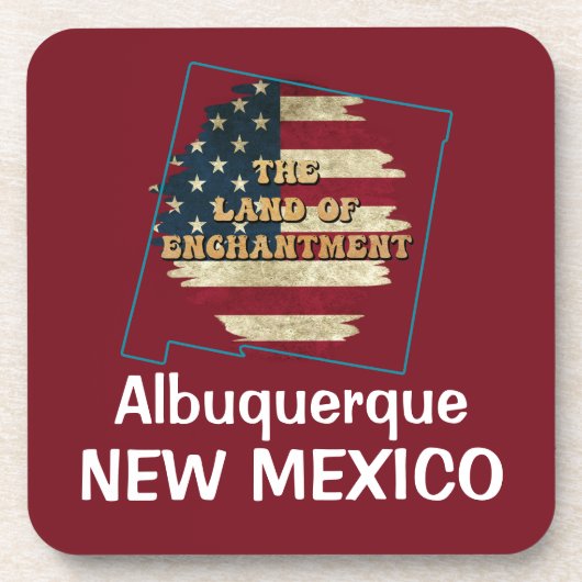 Dessous-de-verre État Nouveau Mexique personnalisé (Devant)