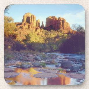 Dessous-de-verre États-Unis, Arizona, Sedona. Cathedral Rock se ref