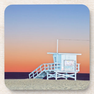 Dessous-de-verre États-Unis, Californie, Los Angeles, plage de Sant