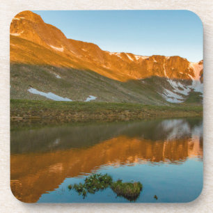 Dessous-de-verre États-Unis, Colorado, Mt. Evans. Reflet du lac Sum