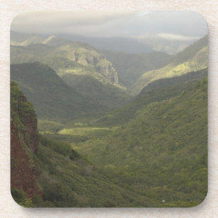 Dessous-de-verre États-Unis, Hawaï, Kauai, vue sur le canyon. (RF)