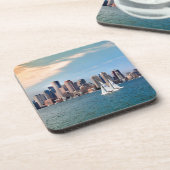 Dessous-de-verre États-Unis, Massachusetts. Skyline 3 de Boston Wat (Côté gauche)