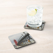 Dessous-de-verre États-Unis, Michigan, Lake Michigan Shore, Grand H (Côté Droit)