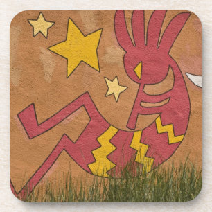 Dessous-de-verre États-Unis, Nouveau-Mexique, Père Noël Fe. Mura