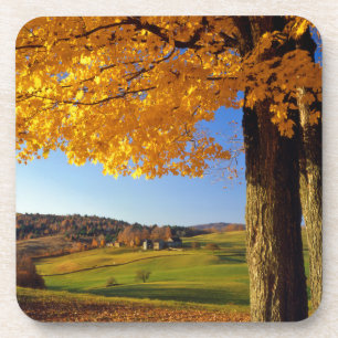 Dessous-de-verre États-Unis, Vermont. Paysage agricole près de Sout