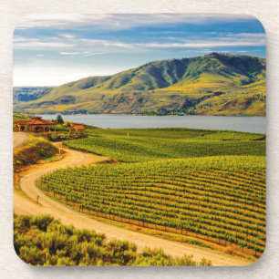 Dessous-de-verre États-Unis, Washington, lac Chelan. Benson Vineyar
