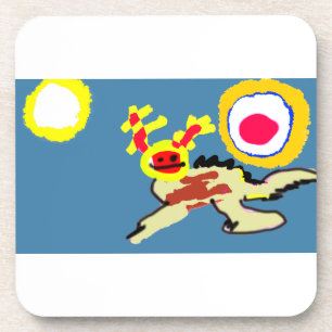 Dessous-de-verre Été axolotl 