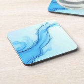 Dessous-de-verre Éthéal Blue Liquide Art Éperal (Côté gauche)