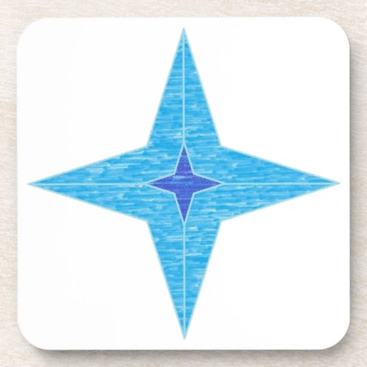 Dessous-de-verre Étoile bleue (Devant)