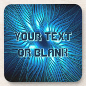 Dessous-de-verre Étoile bleue sculptée (Devant)