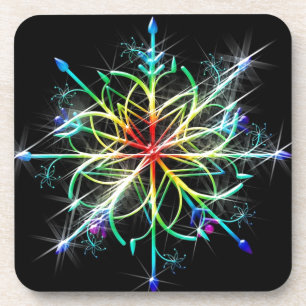 Dessous-de-verre Étoile de couleur rétro
