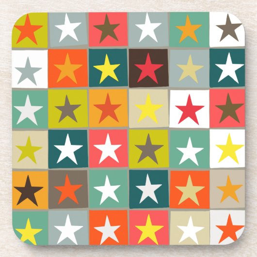 Dessous-de-verre étoile rétro (Devant)