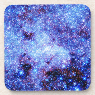 Dessous-de-verre Étoiles à étincelles bleues
