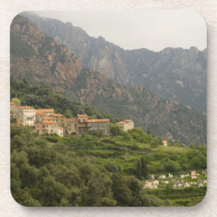 Dessous-de-verre Europe, France, Corse, Ota. Ville d'Ota et