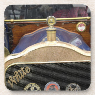 Dessous-de-verre Europe, Irlande, Dublin. Ancienne automobile, Blan