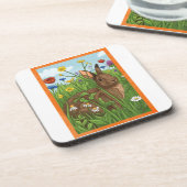 Dessous-de-verre Every Bunny Loves Flowers (Côté gauche)