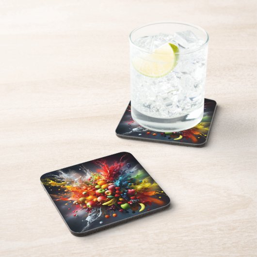 Dessous-de-verre Explosion de fruits (Côté Droit)