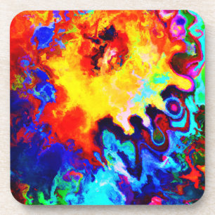 Dessous-de-verre Explosion Motif colorée