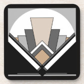 Dessous-de-verre Expression de fan d'art déco (Devant)