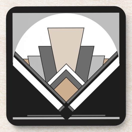 Dessous-de-verre Expression de fan d'art déco (Devant)