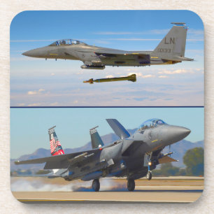 DESSOUS-DE-VERRE F-15E GRÈVE EAGLE