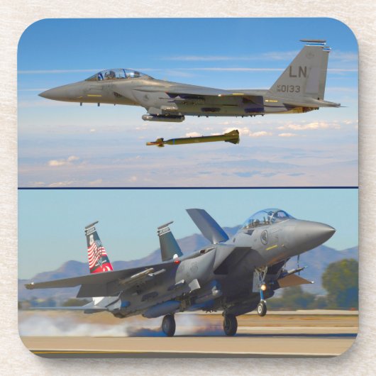 DESSOUS-DE-VERRE F-15E GRÈVE EAGLE (Devant)