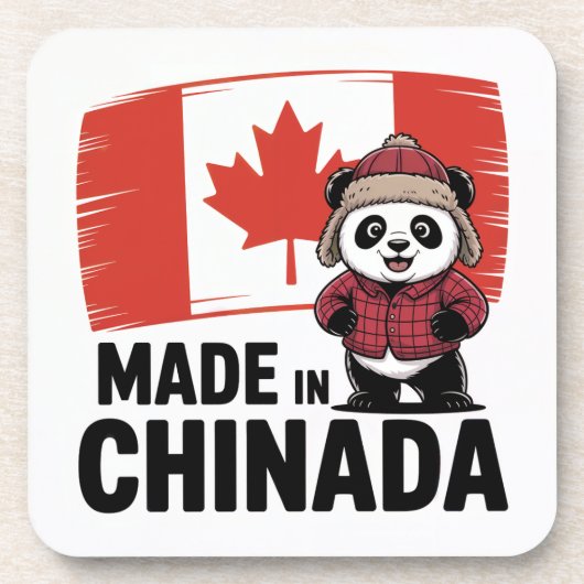 Dessous-de-verre Fabriqué en Chinada Panda - Chinois Canadien (Devant)
