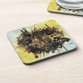 Dessous-de-verre face de lion (Côté gauche)