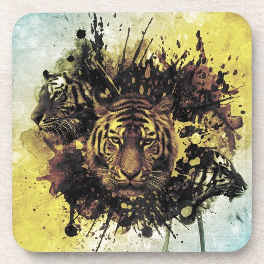 Dessous-de-verre face de lion (Devant)