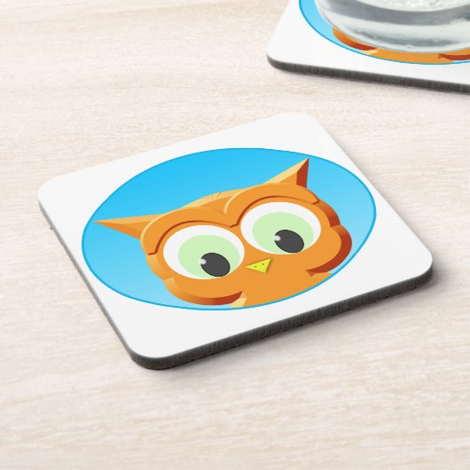 Dessous-de-verre Face D'Une Petite Chouette (Côté gauche)