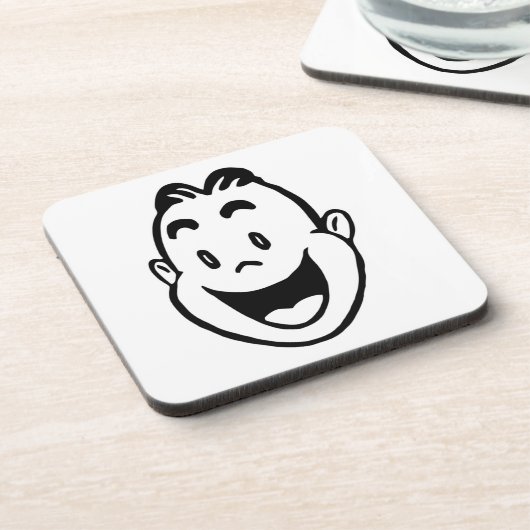 DESSOUS-DE-VERRE FACE HEUREUSE (Côté gauche)